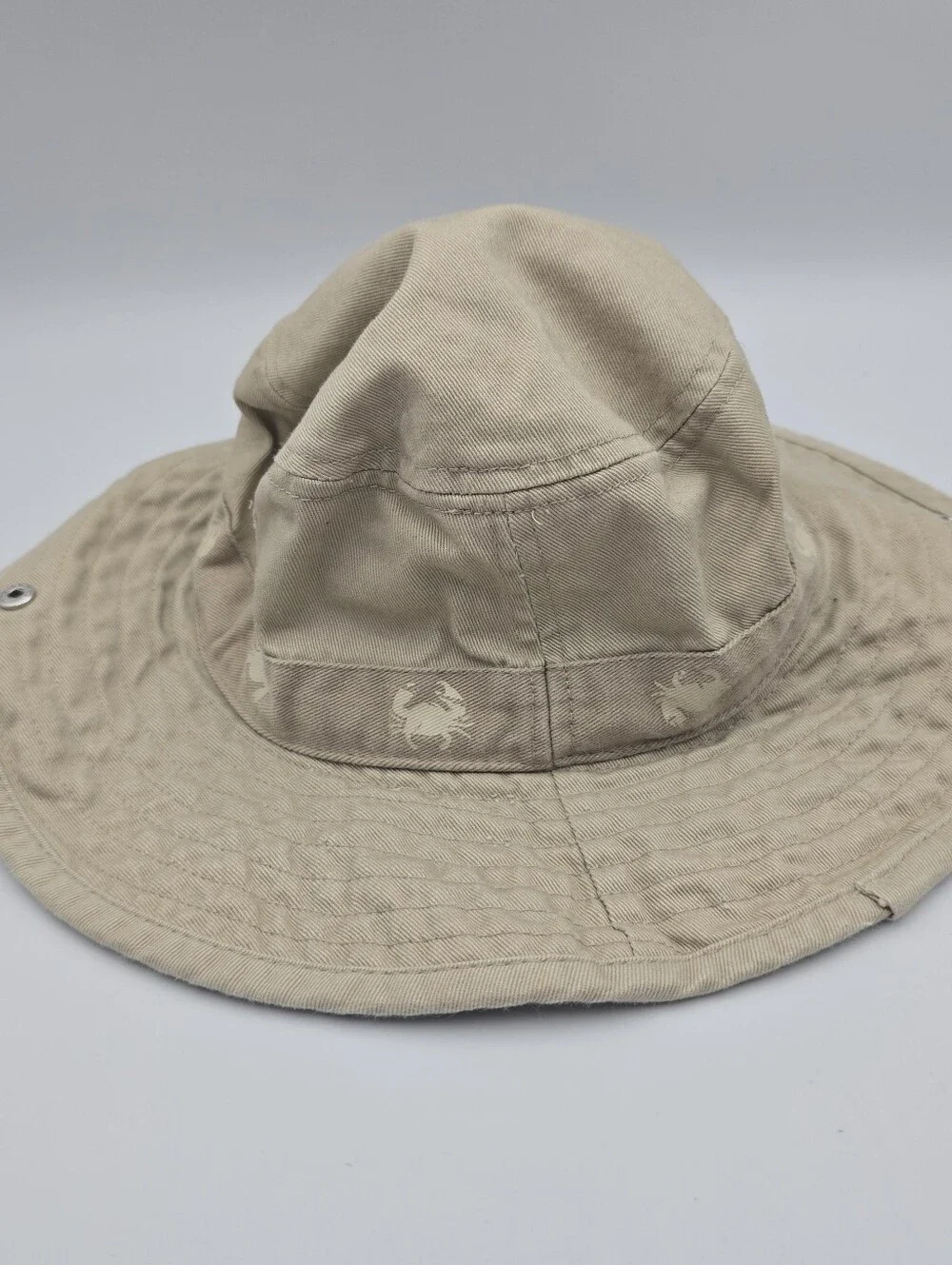 Kids Carter's Tan Crab Sun Bucket Hat Size 12-24M
